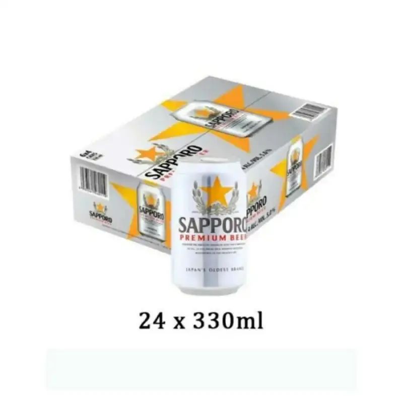 Sapporo Premium Beer Box 24 x 330ml cans